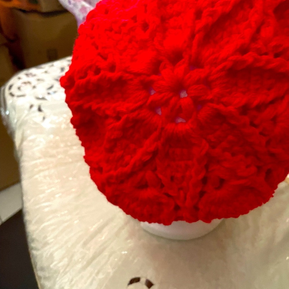 Handmade crochet hat for the winter